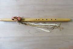 Arbutus and Yew Wood Whale Totem
