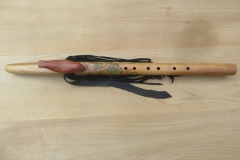 Arbutus G Bird Totem Painted Leaves $525.00