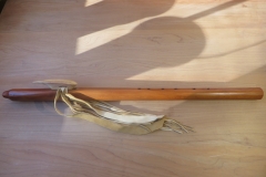 E Yew Wood Feather Totem $600.00