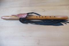 High C Pear Wood Leaf Totem $375.00