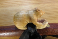 Spalted Birch Bear Totem Side