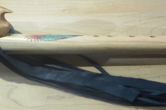 Maple F# Loon Totem Feather Painting