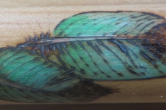 Maple F# Single Feather Painting