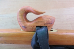 Cherry Wood Curley Whale Totem