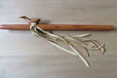 Plum Wood %22A flat%22 Whale Totem $450.00
