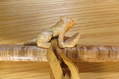 Spalted Birch Wolf Totem