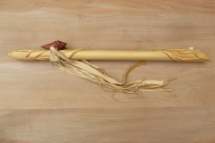 Yellow Cedar Carved E flat Shell Totem