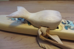 Yellow Cedar Whale Totem