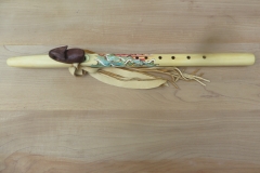 Yellow Cedar Painted G Whale Totem
