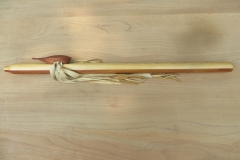 Yellow Cedar:Red Nara E Feather Totem $575.00