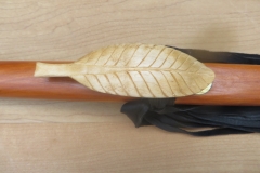 Top Arbutus Leaf Totem